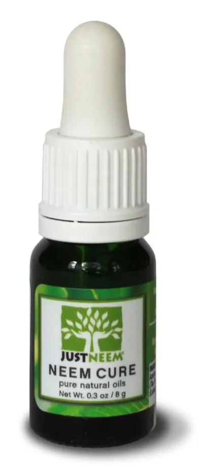 Bottle of JustNeem Neem Cure